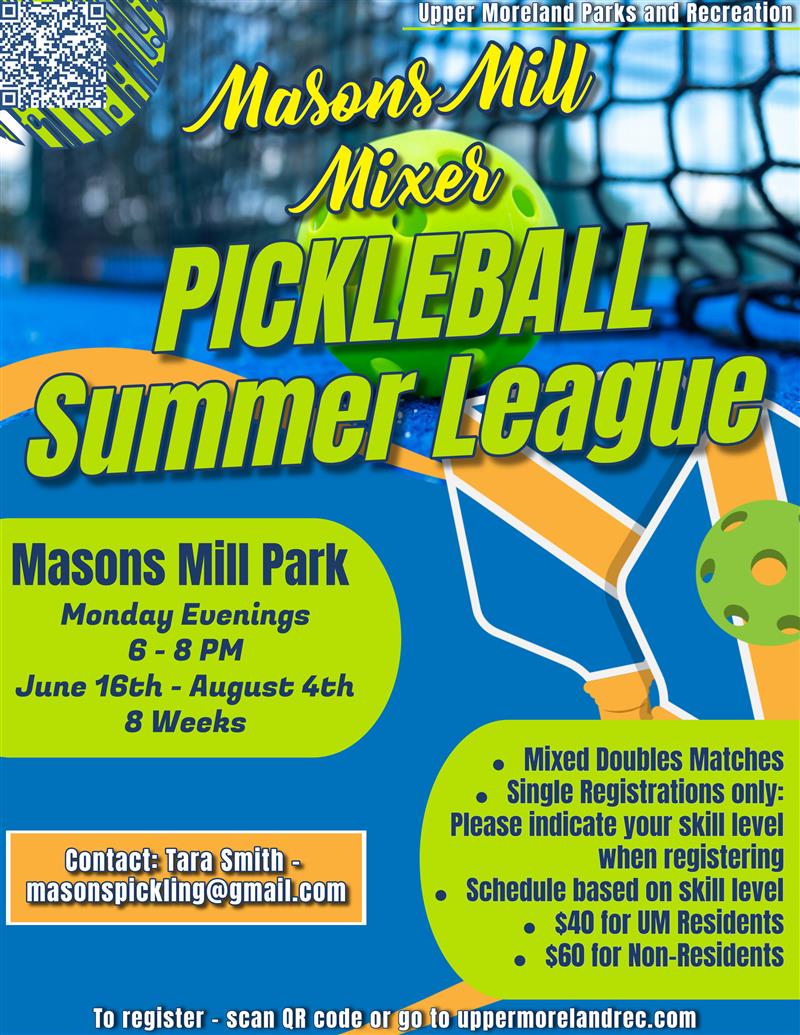 Summer 2025 Pickleball Flyer